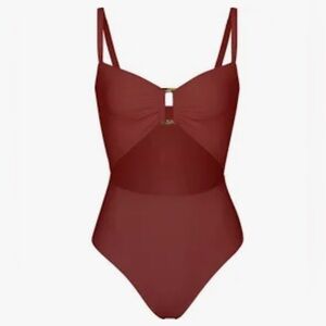 ANEMOS TORTOISE CUTOUT ONE-PIECE - NWT